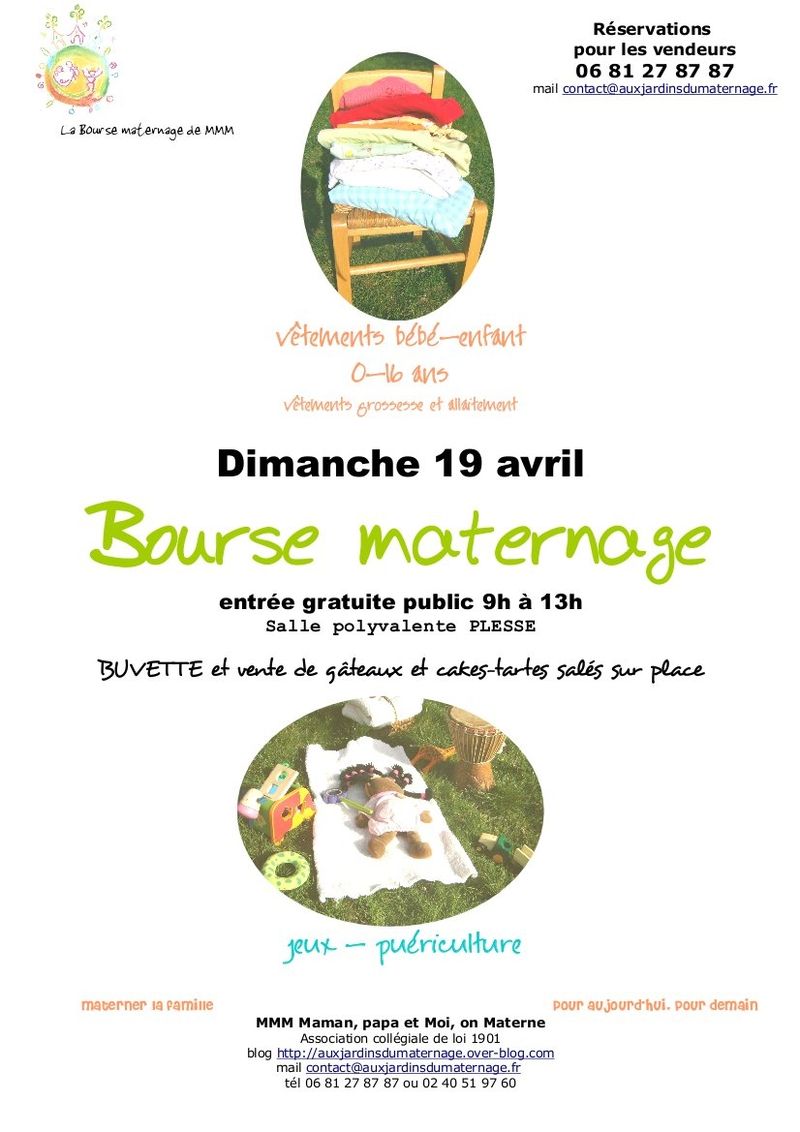 Affiche bourse maternage avril 2009